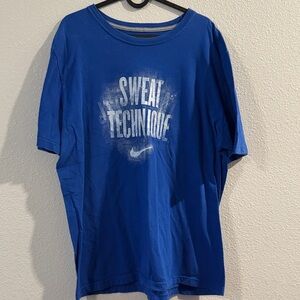 Nike Royal Blue Sweat Technique Tee